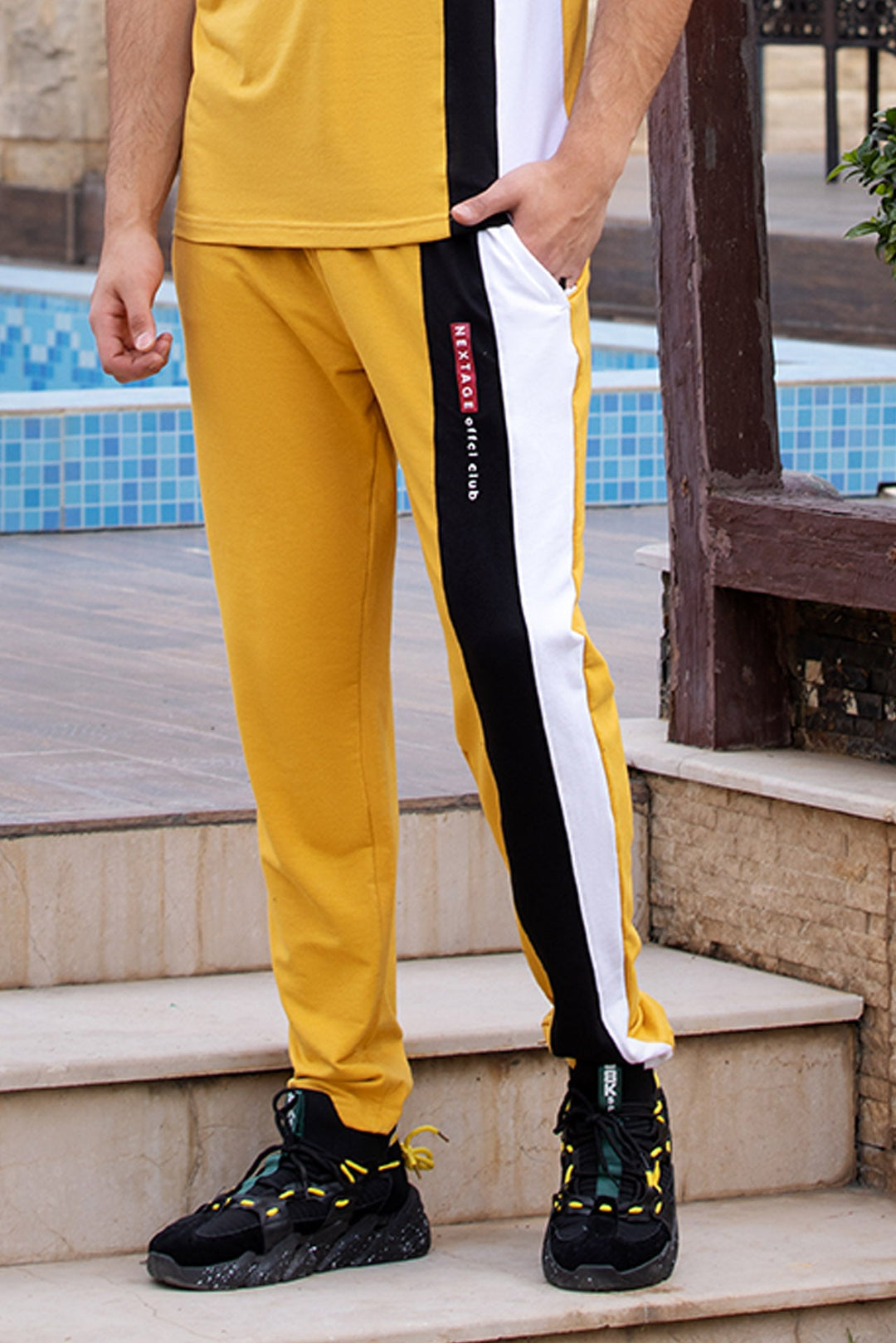 Straight Stripe Mustard Offcl TROUSER