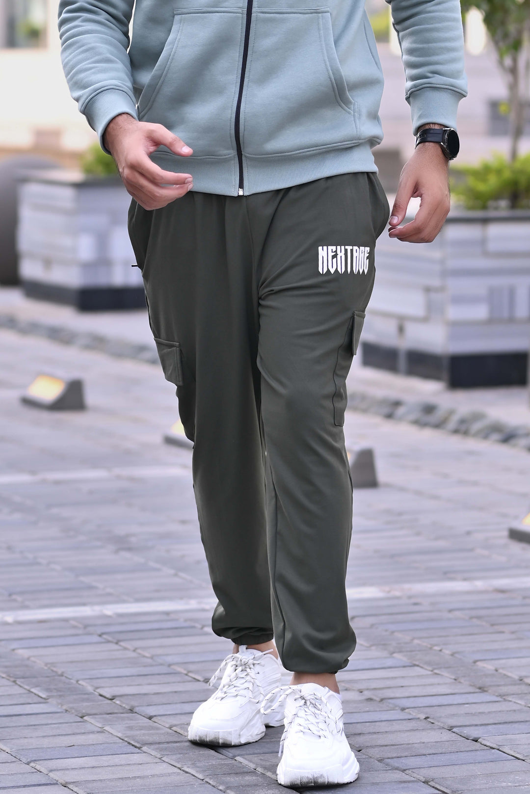 Zip Through Cargo Trouser