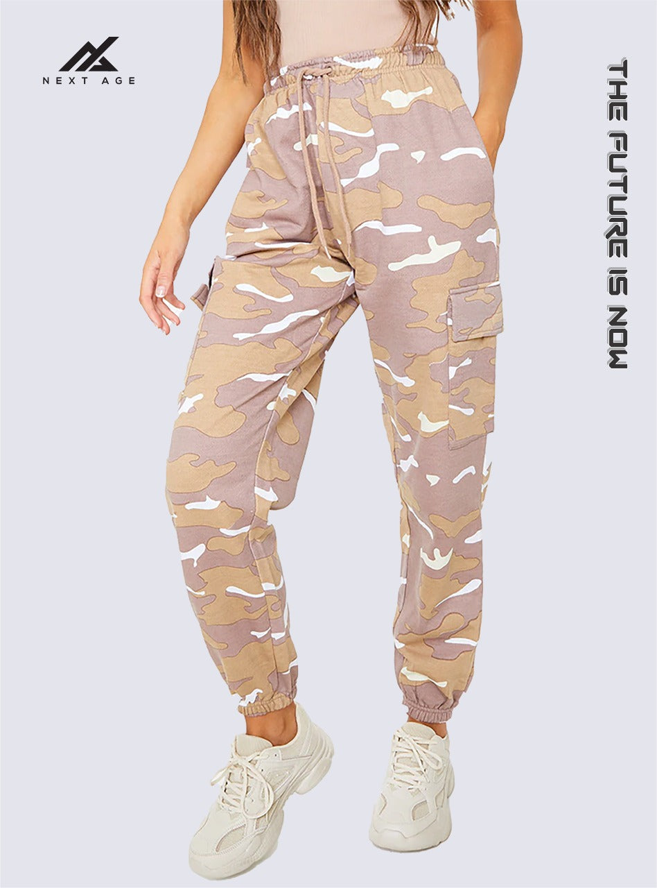 STONE CAMO CASUAL JOGGERS