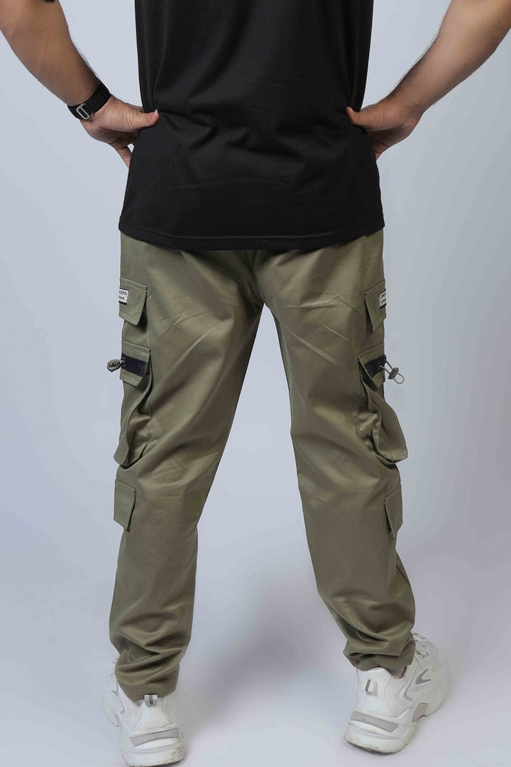 Olive Multi Pockets Cargo Trouser