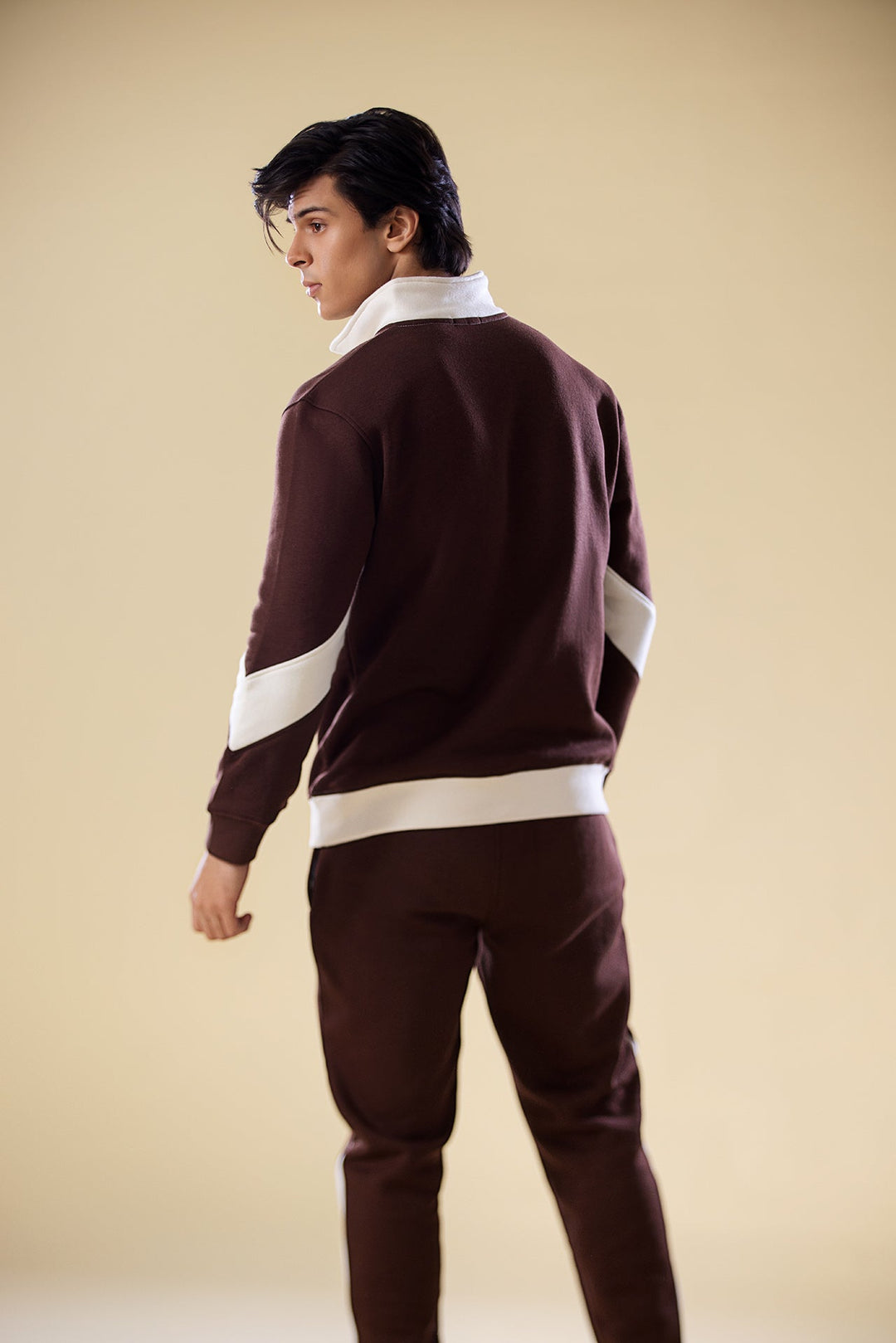 Funnel Neck Colour Block Tracksuit