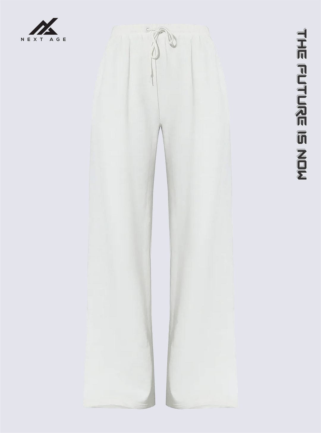 CREAM SPLIT STRAIGHT LEG TROUSER