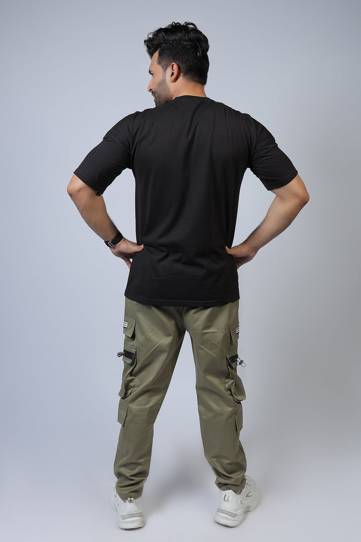 Olive Multi Pockets Cargo Tracksuit