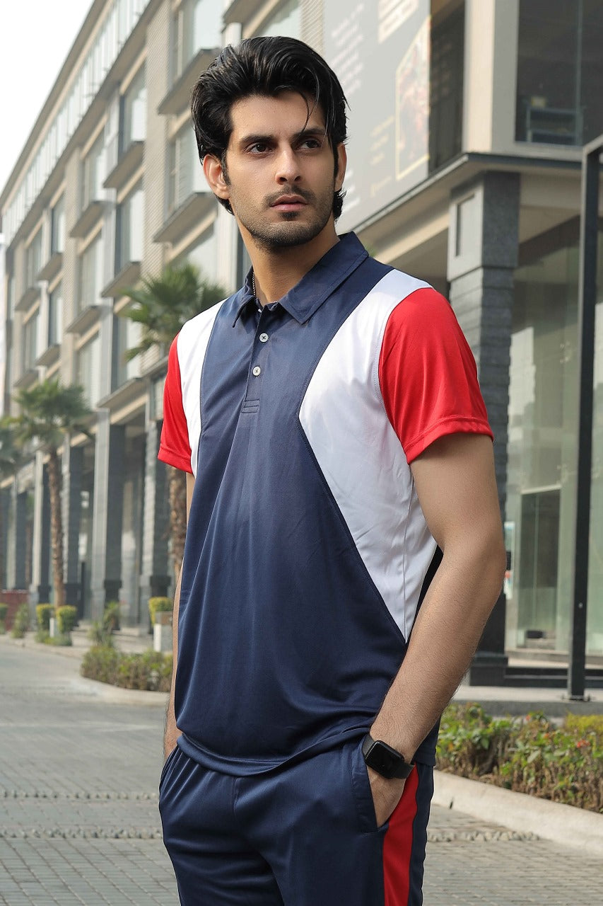 Navy Intentive Polo Dri-Fit Shirt