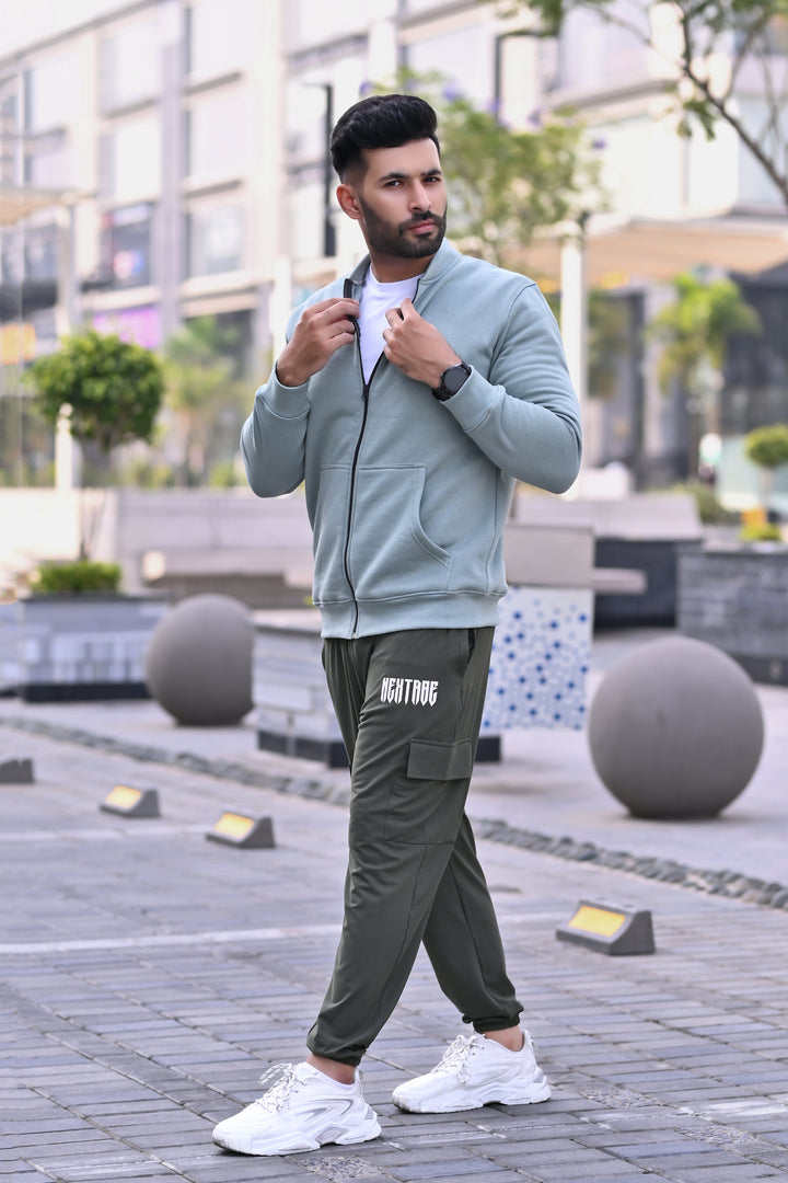 Zip Through Sweatshirt & Cargo Trouser